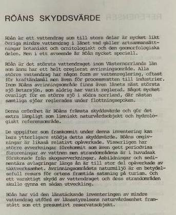 R��ns skyddsv�rde